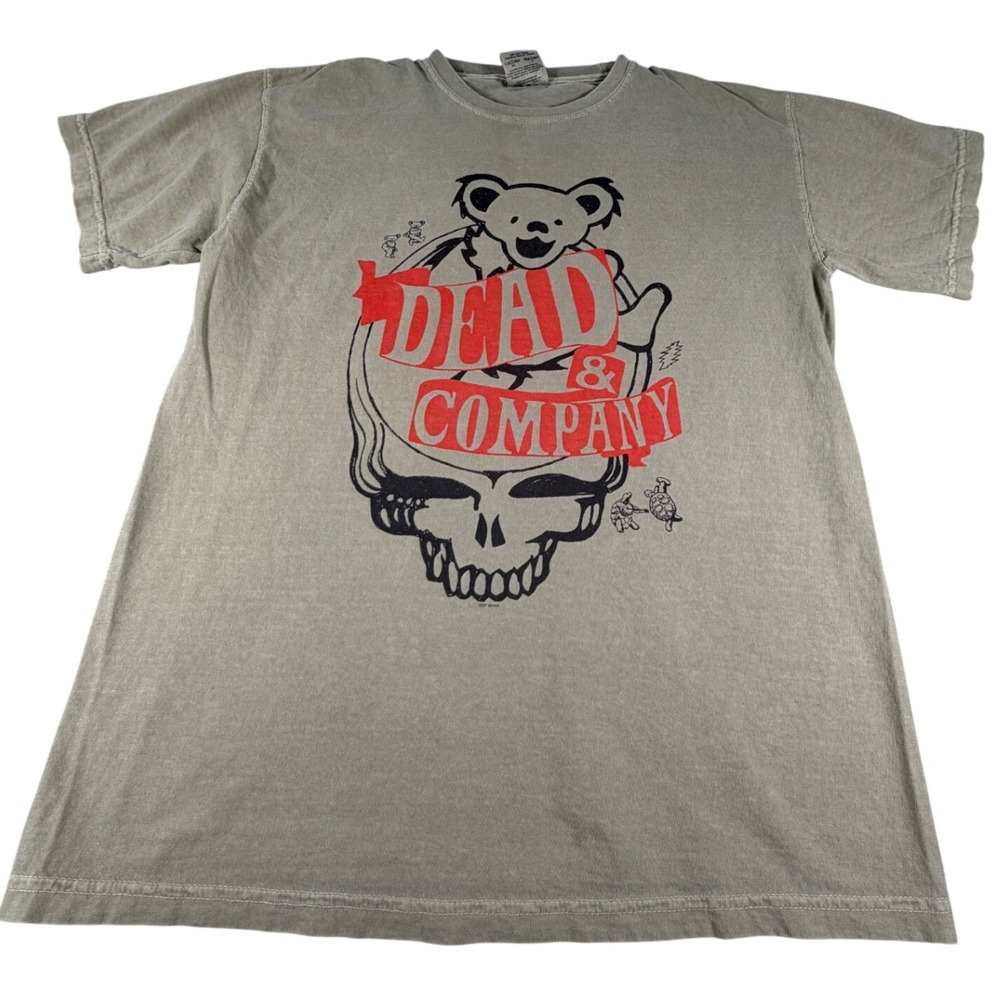Dead & Company Mens Summer Tour 2019 T-Shirt Comfort Colors Green Medium